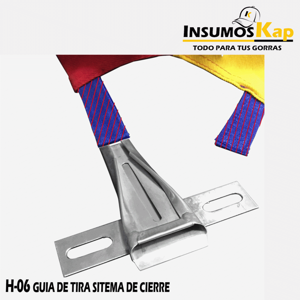 GUIA DE TIRA SITEMA DE CIERRE EN LA CONFECCION DE GORRAS