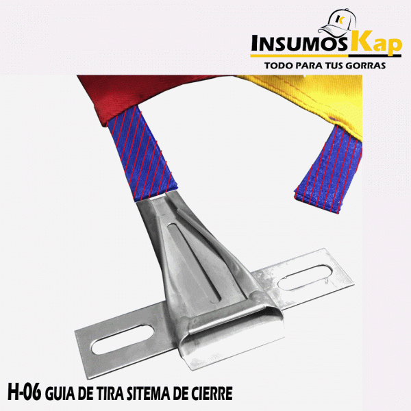 GUIA DE TIRA SITEMA DE CIERRE EN LA CONFECCION DE GORRAS