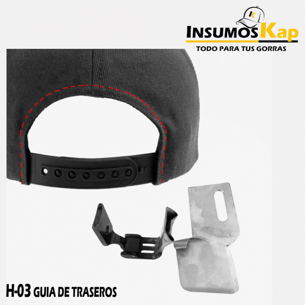 GUIA DE TRASEROS PARA CONFECCION DE GORRAS