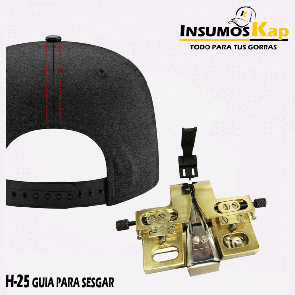 GUIA PARA SESGAR EN LA CONFECCION DE GORRAS