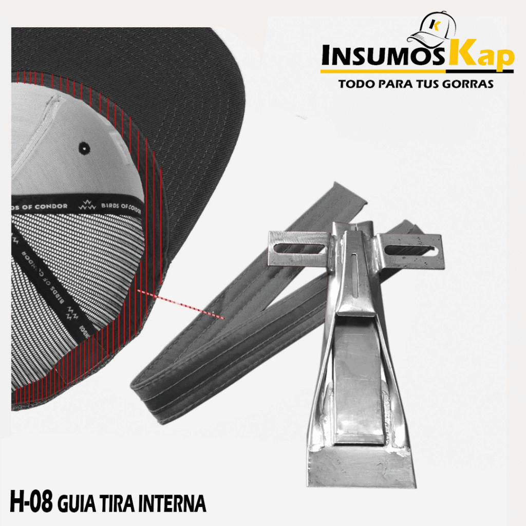 GUIA TIRA INTERNA PARA CONFECCIÓN DE GORRAS