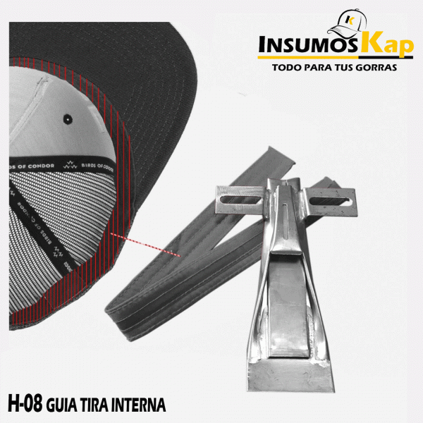 GUIA TIRA INTERNA PARA CONFECCIÓN DE GORRAS