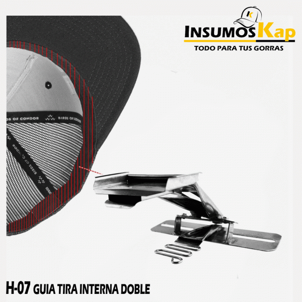 GUIA TIRA INTERNA DOBLE GORRAS