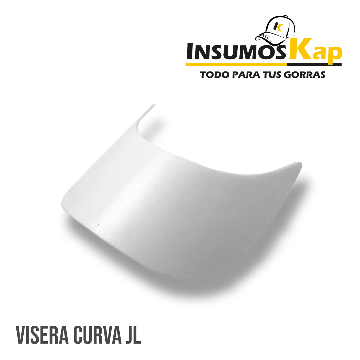 Visera Curva JL Blanca