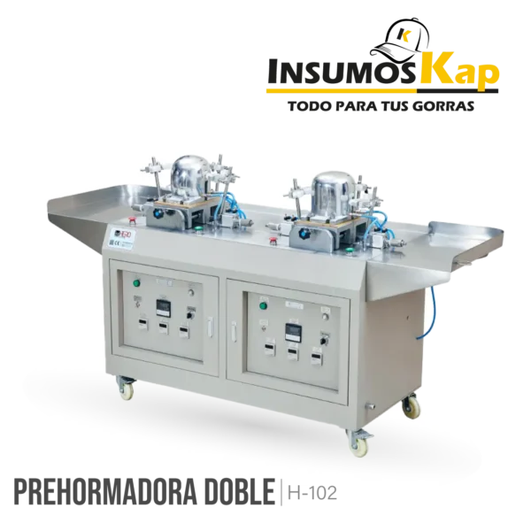 Prehormadora de gorras doble