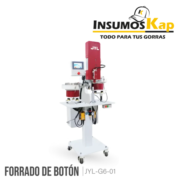 Forradora de botones para gorras