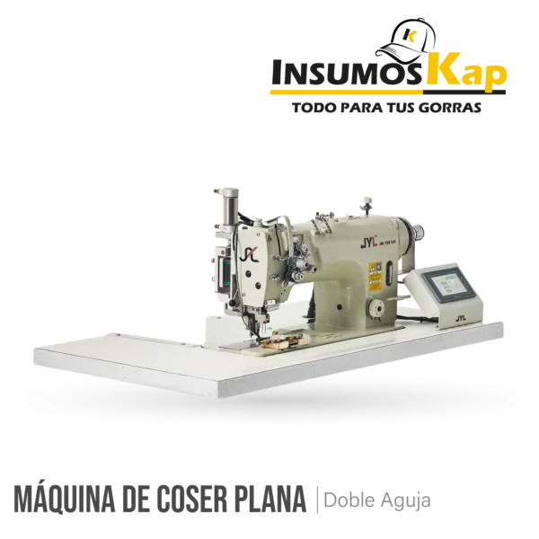 Maquina de coser plana doble aguja