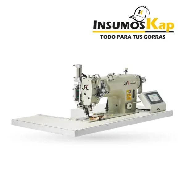 Maquina de coser plana para confección de Gorras